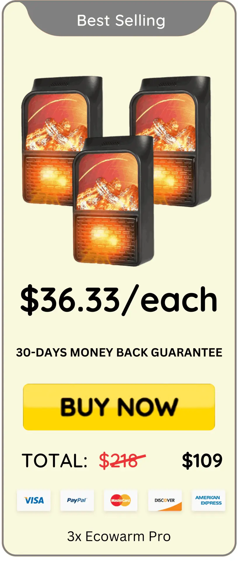 EcoWarm Pro offer price 